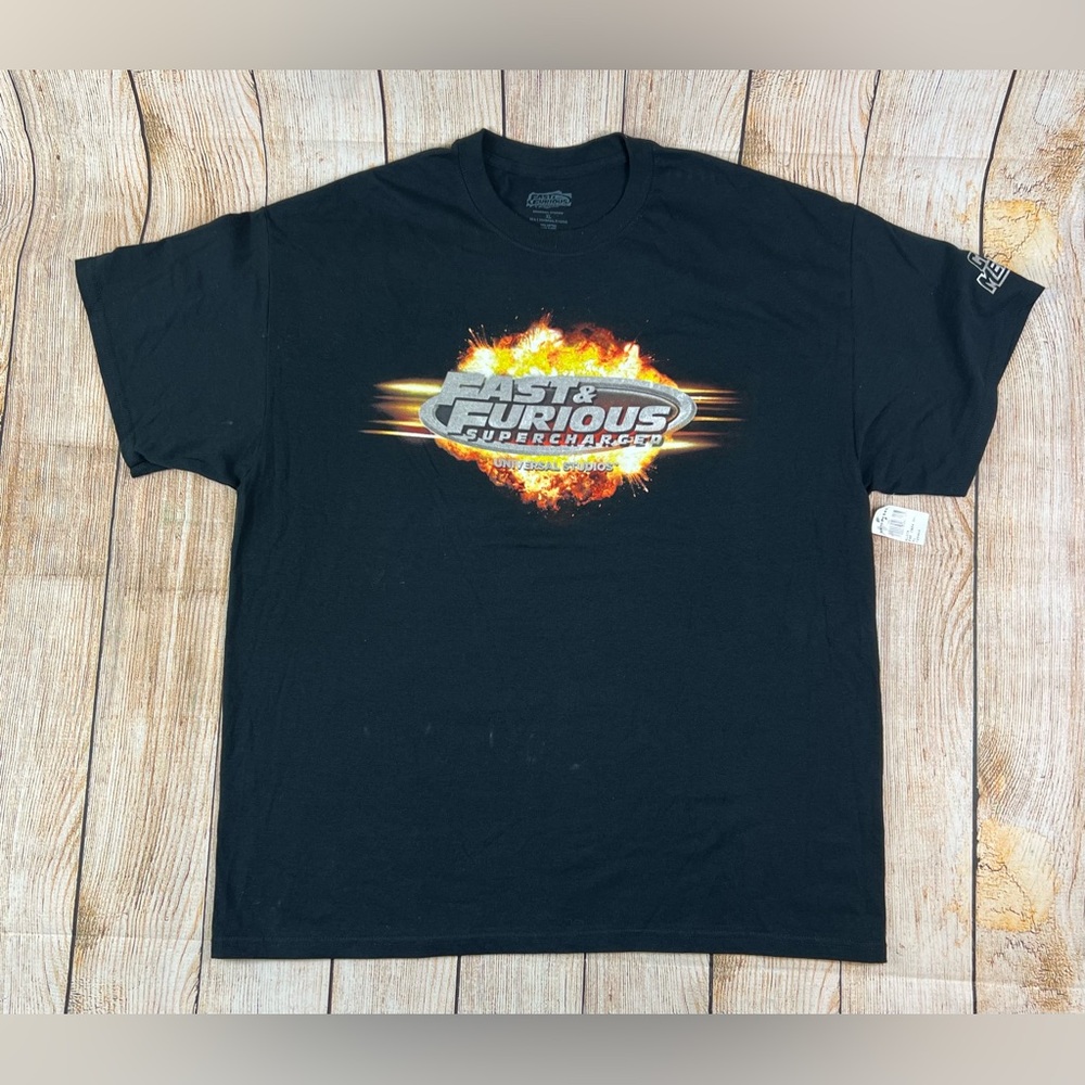 NWT Fast And Furious Crew Member T Shirt Universal Studios Movie Size XL